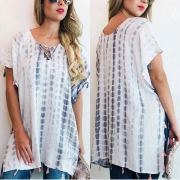 Tie Dye Boho Pullover - Picture 2 of 6